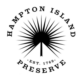 HAMPTON ISLAND PRESERVE EST. 1769 logo