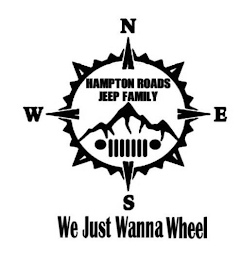 HAMPTON ROADS JEEP FAMILY WE JUST WANNA WHEEL logo