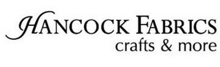 HANCOCK FABRICS CRAFTS & MORE logo