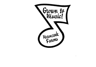 HANCOCK FARMS GROWN TO MUSIC logo