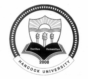 HANCOCK UNIVERSITY VERITAS HUMANITAS 2008 logo