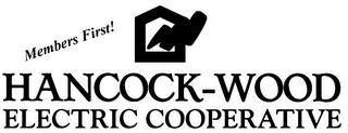 HANCOCK-WOOD ELECTRIC COOPERATIVE MEMBERS FIRST! logo