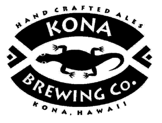 HAND CRAFTED ALES KONA BREWING CO. KONA, HAWAII logo