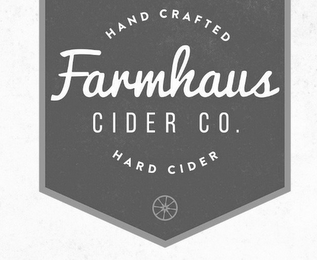 HAND CRAFTED FARMHAUS CIDER CO. HARD CIDER logo