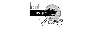 HAND CUSTOM CLEANING logo