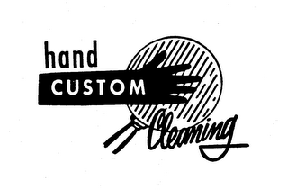 HAND CUSTOM CLEANING logo