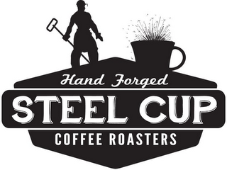 HAND FORGED STEEL CUP COFFEE ROASTERS logo