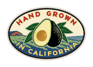 HAND GROWN IN CALIFORNIA logo