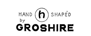 HAND H SHAPED BY GROSHIER logo