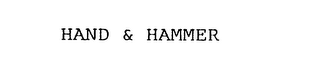 HAND & HAMMER logo