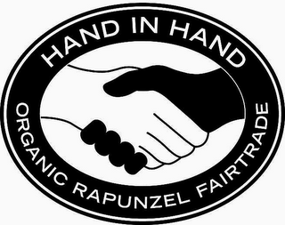 HAND IN HAND ORGANIC RAPUNZEL FAIRTRADE logo