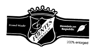 HAND MADE FUENTES TOBACO DOMINICAN REPUBLIC logo