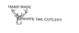 "HAND MADE WHITE TAIL CUTLERY" logo