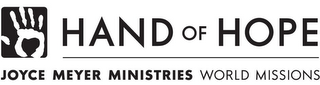 HAND OF HOPE JOYCE MEYER MINISTRIES WORLD MISSIONS logo
