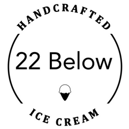 HANDCRAFTED 22 BELOW ICE CREAM logo