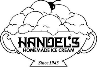 HANDEL'S HOMEMADE ICE CREAM SINCE 1945 logo