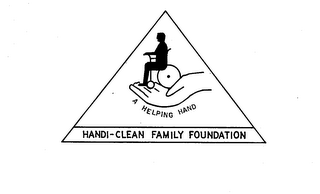 HANDI-CLEAN FAMILY FOUNDATION A HELPINGHAND logo