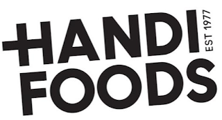 HANDI FOODS EST 1977 logo