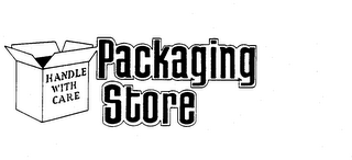 HANDLE WITH CARE PACKAGING STORE logo