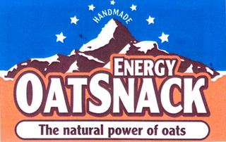 HANDMADE ENERGY OATSNACK THE NATURAL POWER OF OATS logo