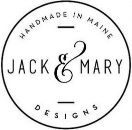 HANDMADE IN MAINE JACK & MARY DESIGNS logo