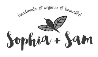 HANDMADE ORGANIC BEAUTIFUL SOPHIA + SAM logo