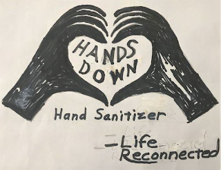 HANDS DOWN HAND SANITIZER - LIFE RECONNECTED logo
