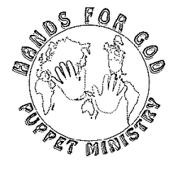 HANDS FOR GOD PUPPET MINISTRY logo