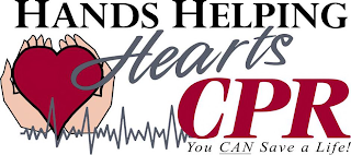 HANDS HELPING HEARTS CPR YOU CAN SAVE ALIFE! logo