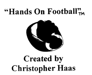 "HANDS ON FOOTBALL" CREATED BY CHRISTOPHER HAAS logo
