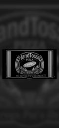 HANDTOSSA PIZZA WE SERVEN PIE'S OVA HERE!!! logo