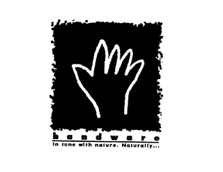 HANDWARE AND IN TUNE WITH NATURE. NATURALLY... logo