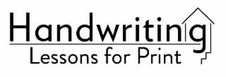 HANDWRITING LESSONS FOR PRINT logo