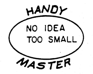 HANDY MASTER NO IDEA TOO SMALL logo