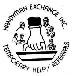 HANDYMAN EXCHANGE INC. TEMPORARY HELP / REFERRALS logo