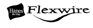 HANES HER WAY FLEXWIRE logo