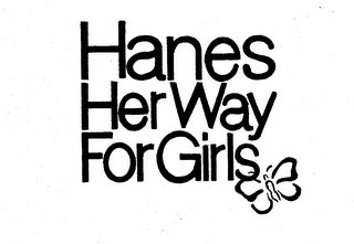 HANES HER WAY FOR GIRLS logo
