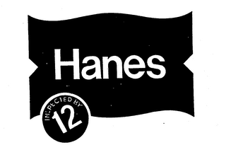 HANES INSPECTED BY 12 logo