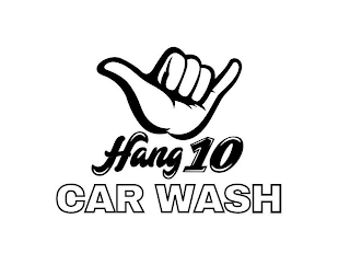 HANG 10 CAR WASH logo