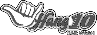 HANG 10 CAR WASH logo