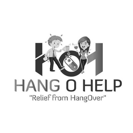 HANG O HELP "RELIEF FROM HANGOVER" logo