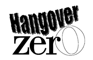 HANGOVER ZERO logo