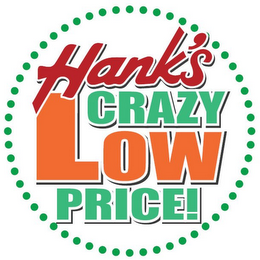 HANK'S CRAZY LOW PRICE! logo