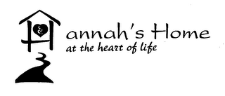 HANNAH'S HOME AT THE HEART OF LIFE logo