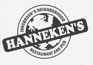 HANNEKEN'S INNSBROOK'S NEIGHBORHOOD RESTAURANT AND PUB logo
