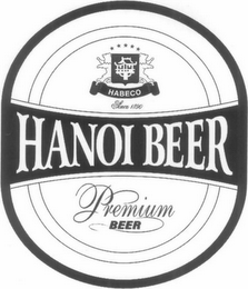 HANOI BEER PREMIUM BEER HABECO SINCE 1890 logo