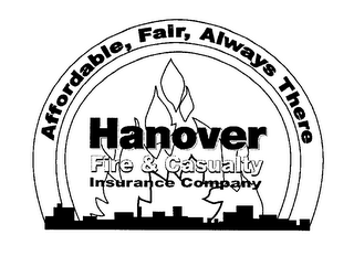 HANOVER FIRE & CASUALTY INSURANCE COMPANY AFFORDABLE, FAIR, ALWAYS THERE logo