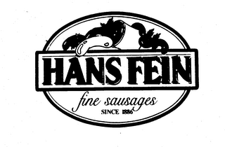 HANS FEIN FINE SAUSAGES SINCE 1886 logo