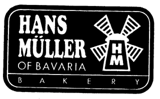 HANS MULLER OF BAVARIA BAKERY HM logo