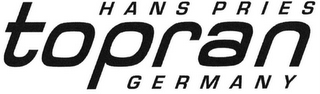 HANS PRIES TOPRAN GERMANY logo